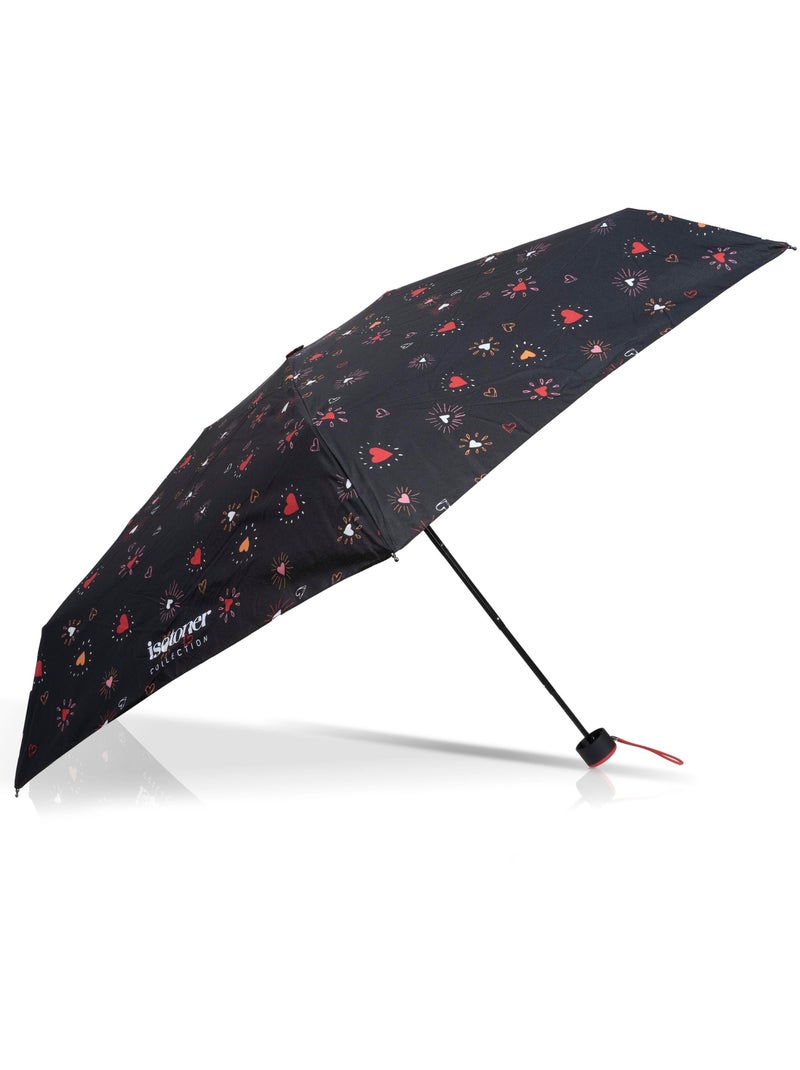 Parapluie compact, solide, ultra déperlant, à ouverture manuelle technologie femme Isotoner Rouge - Kiabi