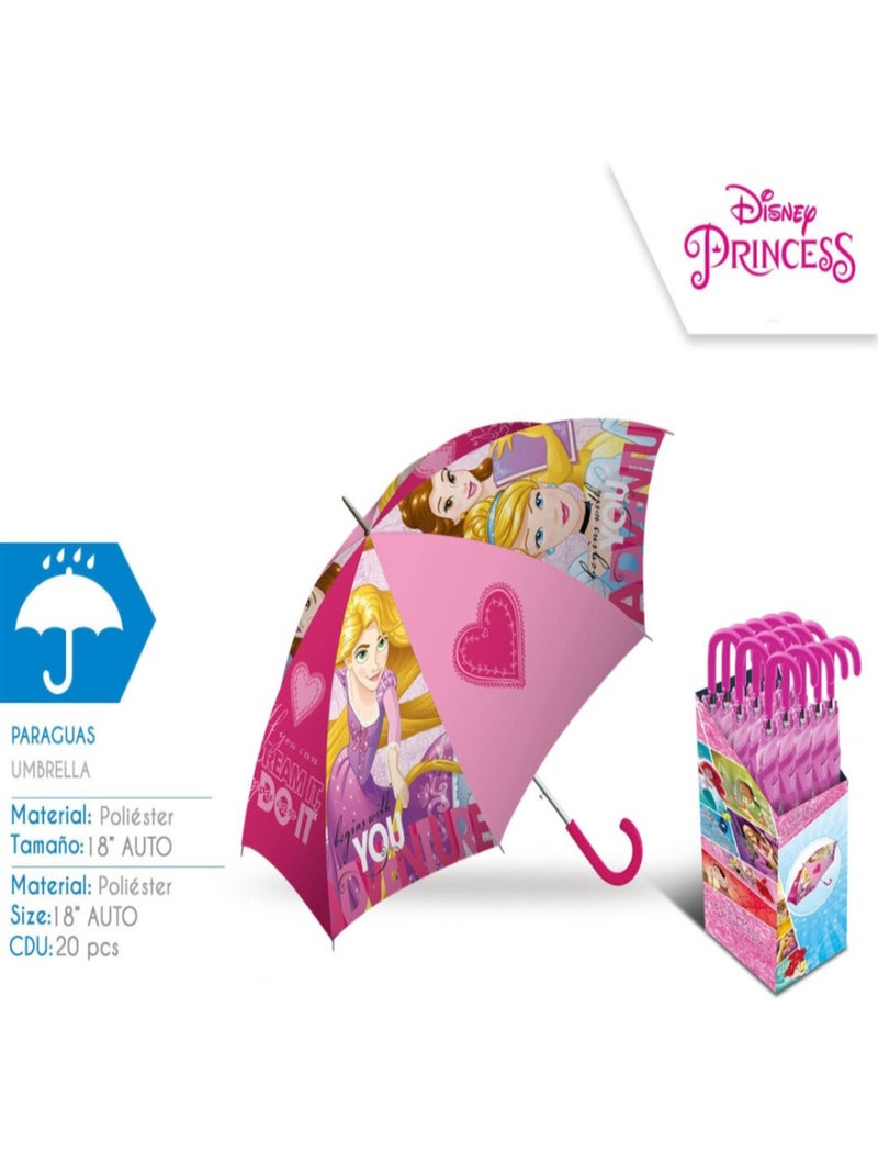 Parapluie Disney Princesses - Rose - 46 cm Rose - Kiabi