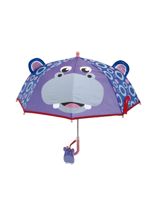 Parapluie en polyester -Fisher-Price hippopotame violet en 3D - Kiabi