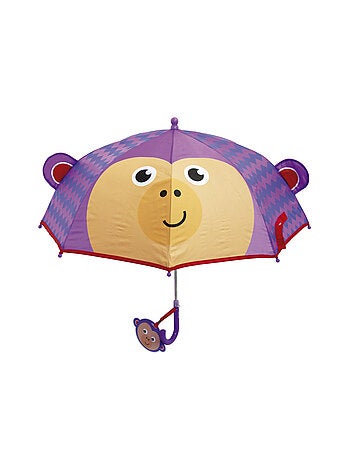 Parapluie en polyester -Fisher-Price singe violet en 3D