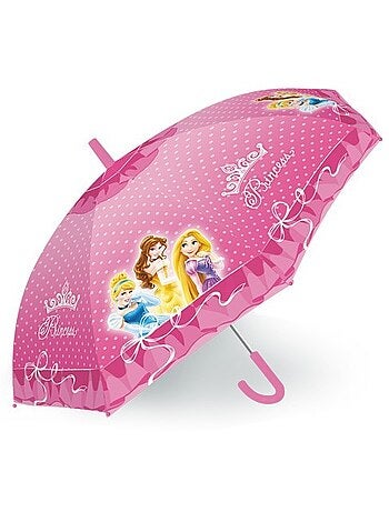 Parapluie enfant compact 'Disney Princess' 45 cm – anse droite rose