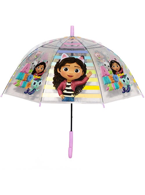 Parapluie enfant 'Gabby et la Maison Magique' – 43 cm, anse PVC - Kiabi