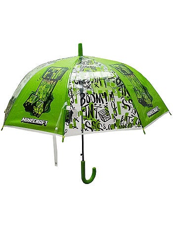Parapluie enfant Minecraft Creeper et TNT manuel 43 cm