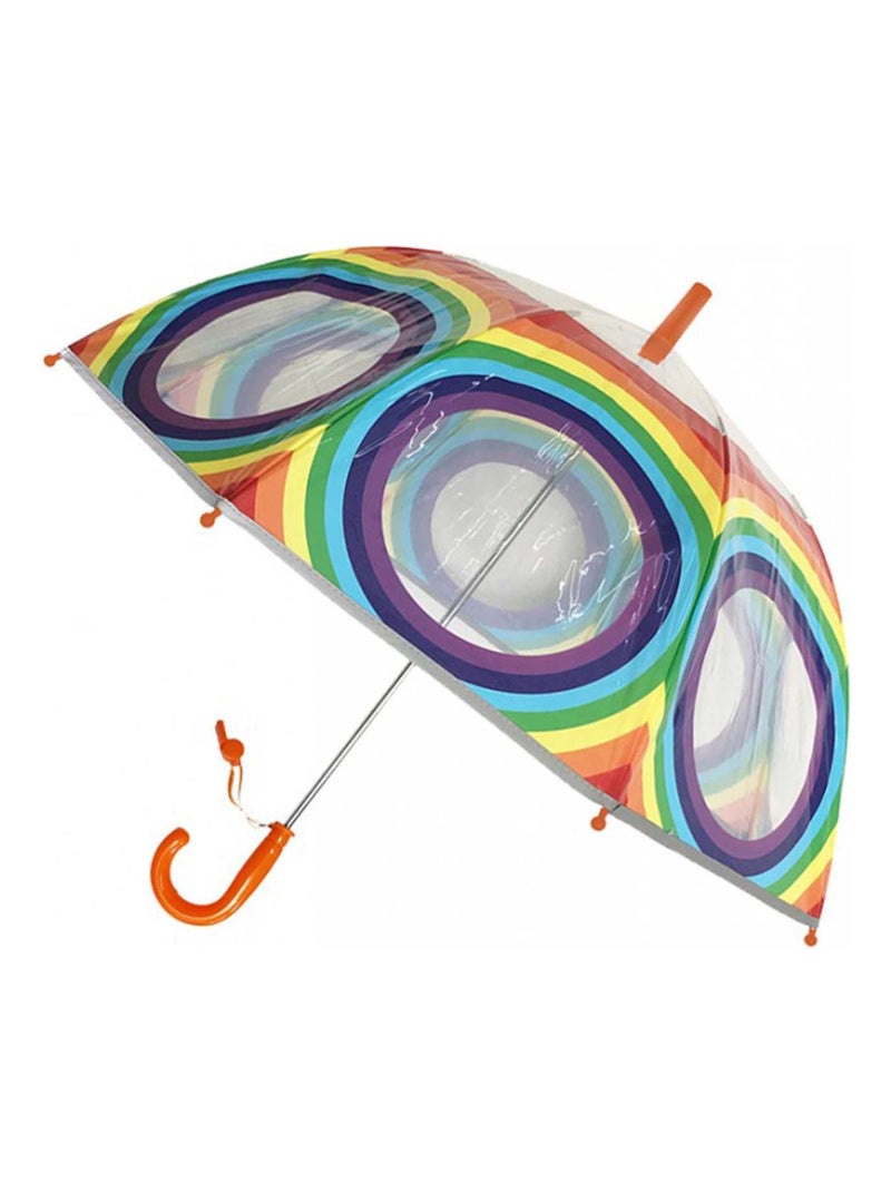 Parapluie enfant transparent, Arc en ciel SMATI Multicolore - Kiabi