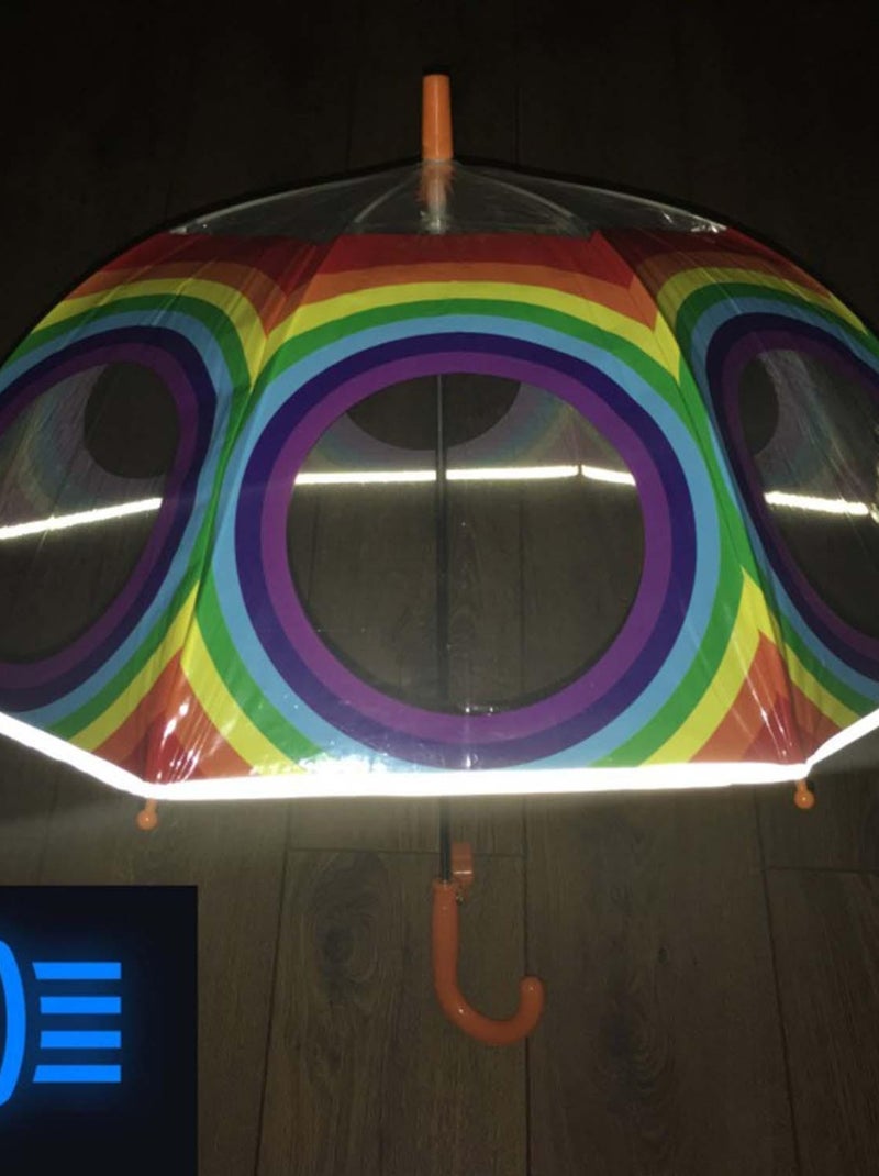 Parapluie enfant transparent, Arc en ciel SMATI Multicolore - Kiabi