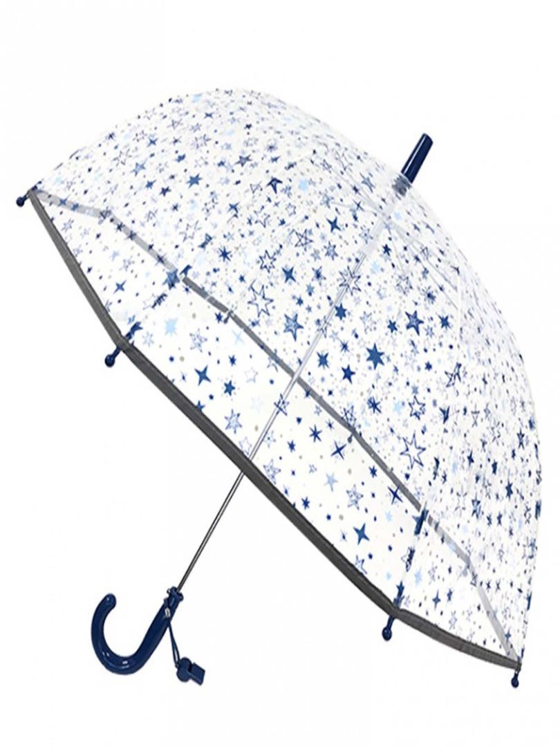 Parapluie Enfant Transparent, Étoiles Bleu N/A - Kiabi