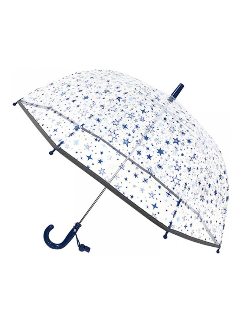 Parapluie enfant transparent, Étoiles Bleu SMATI Bleu - Kiabi