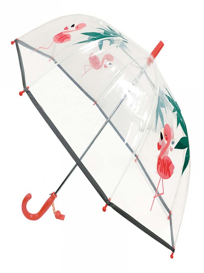 Parapluie Enfant Transparent, Flamant Rose N/A - Kiabi