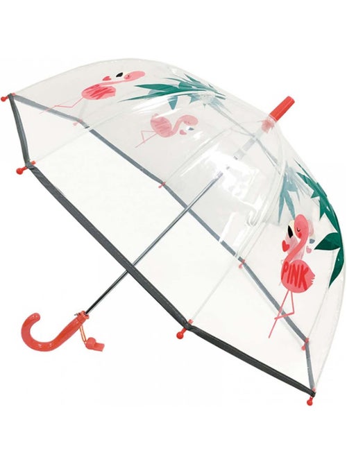 Parapluie enfant transparent, Flamant rose SMATI - Kiabi