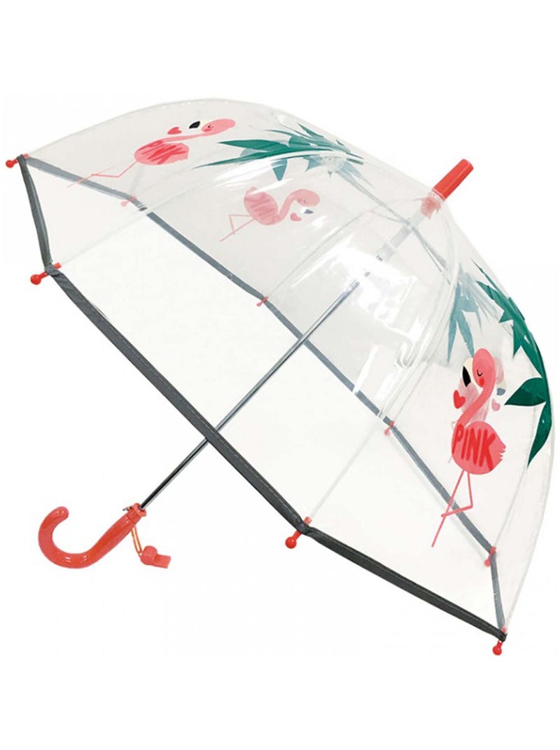 Parapluie enfant transparent, Flamant rose SMATI Rose - Kiabi