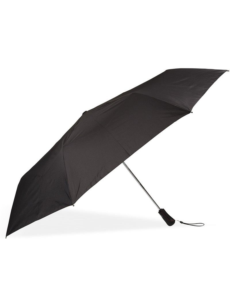 Parapluie extra large couverture 123 cm, pliant et automatique homme isotoner Noir - Kiabi