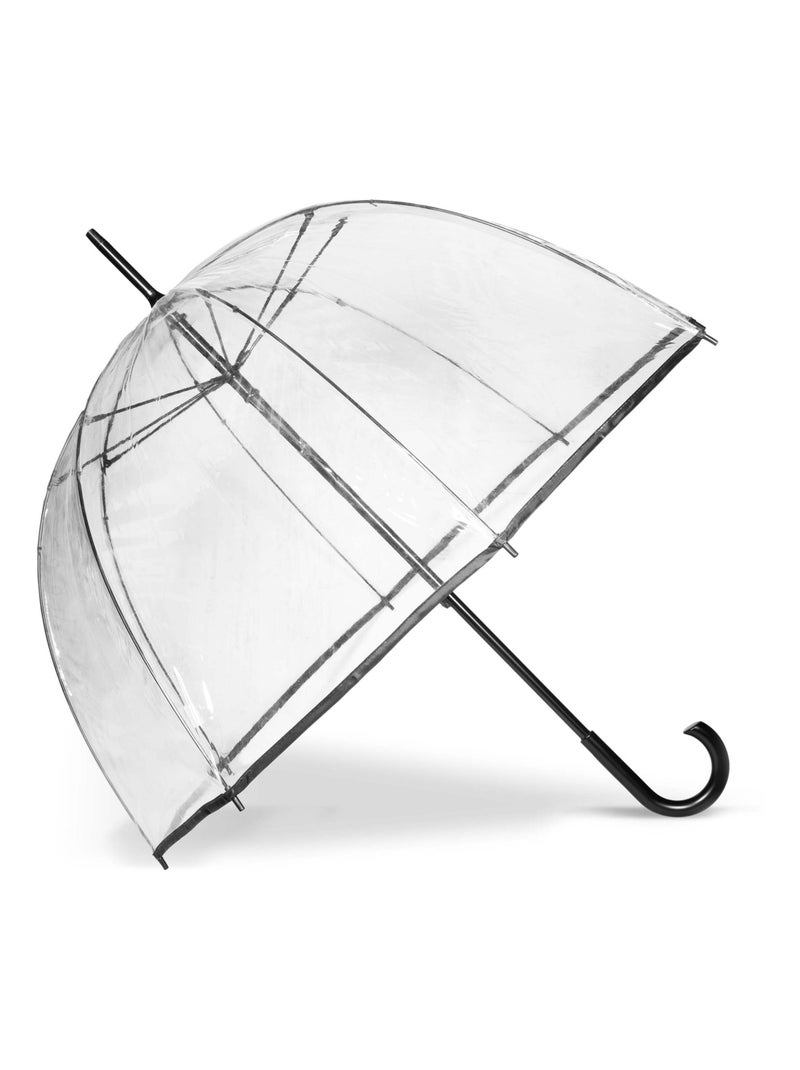 Parapluie forme cloche transparent, solide, ouverture manuelle mixte adulte Isotoner Noir - Kiabi