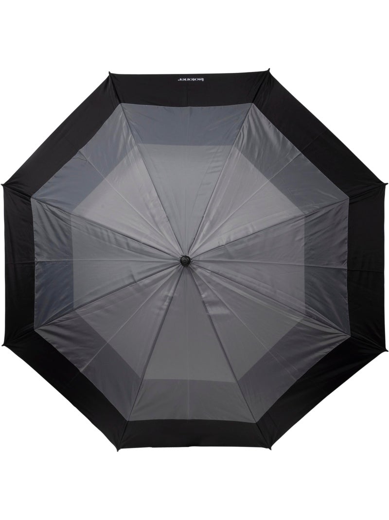 Parapluie  mixte adulte isotoner Noir Gris - Kiabi