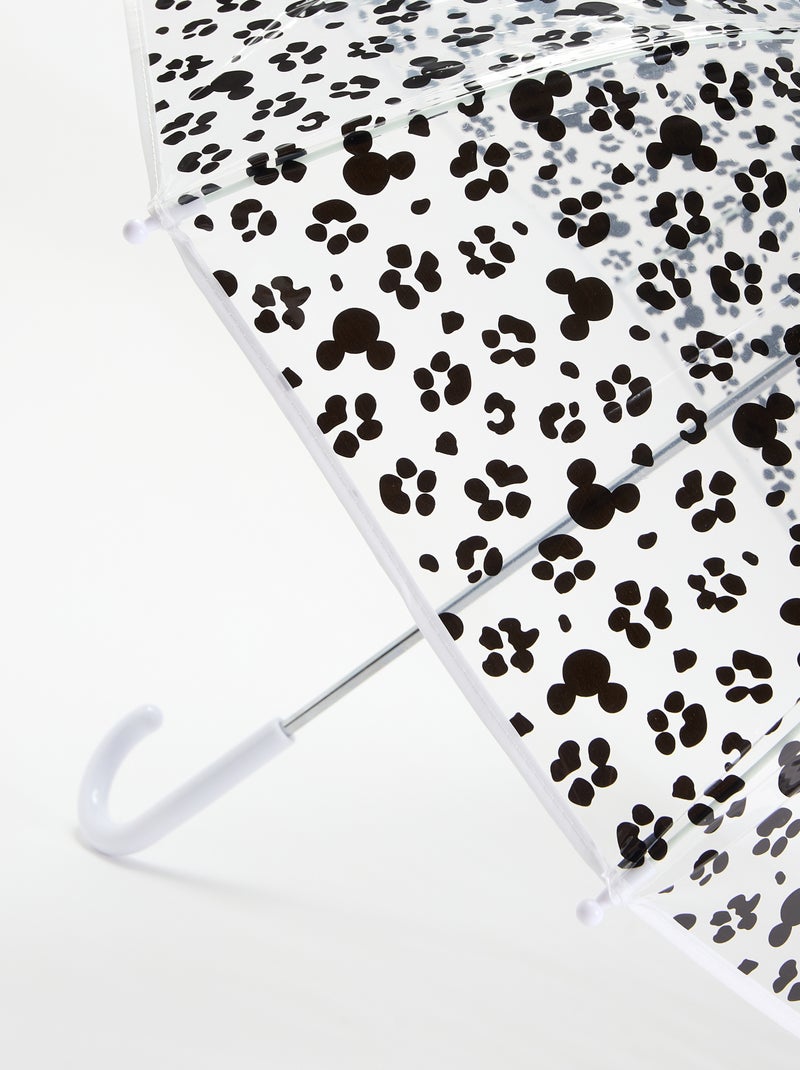 Parapluie motifs 'Mickey' effet léopard Blanc - Kiabi