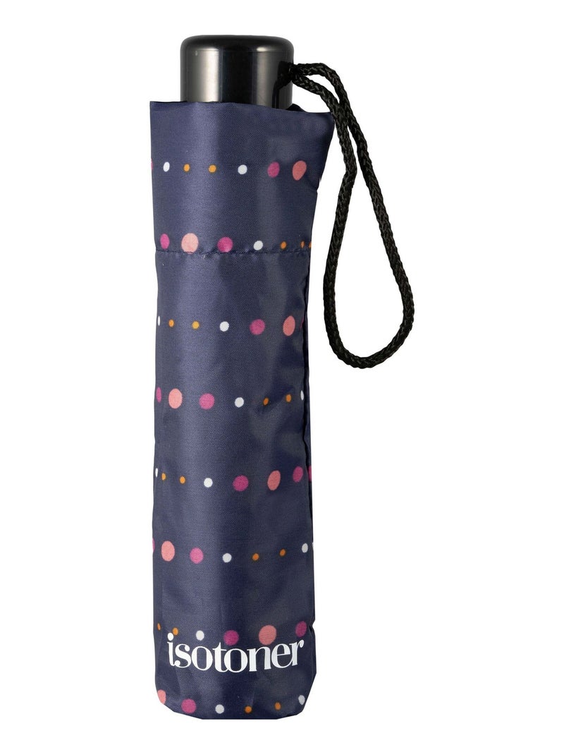 Parapluie petit prix, ouverture manuelle 24 cm mixte adulte isotoner Bleu Orange - Kiabi