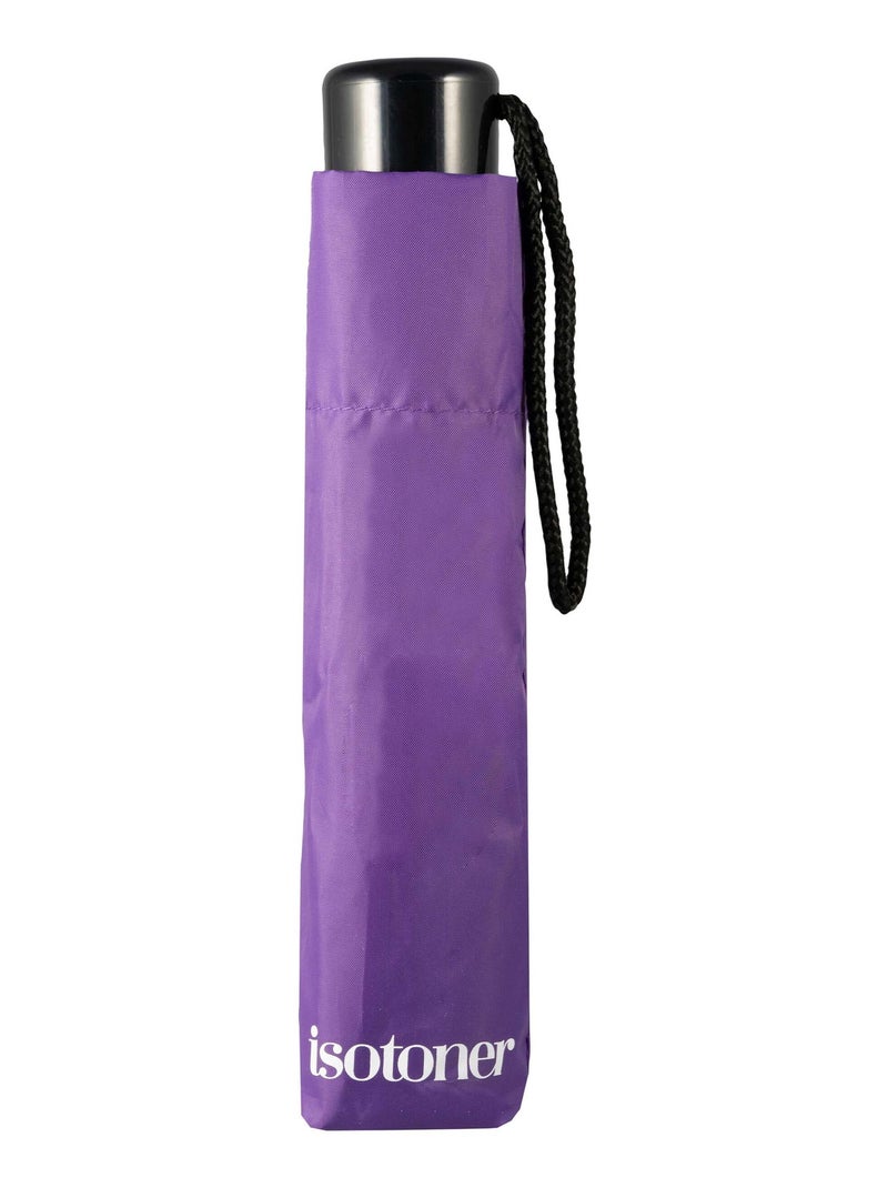 Parapluie petit prix, ouverture manuelle 24 cm mixte adulte isotoner Violet foncé - Kiabi