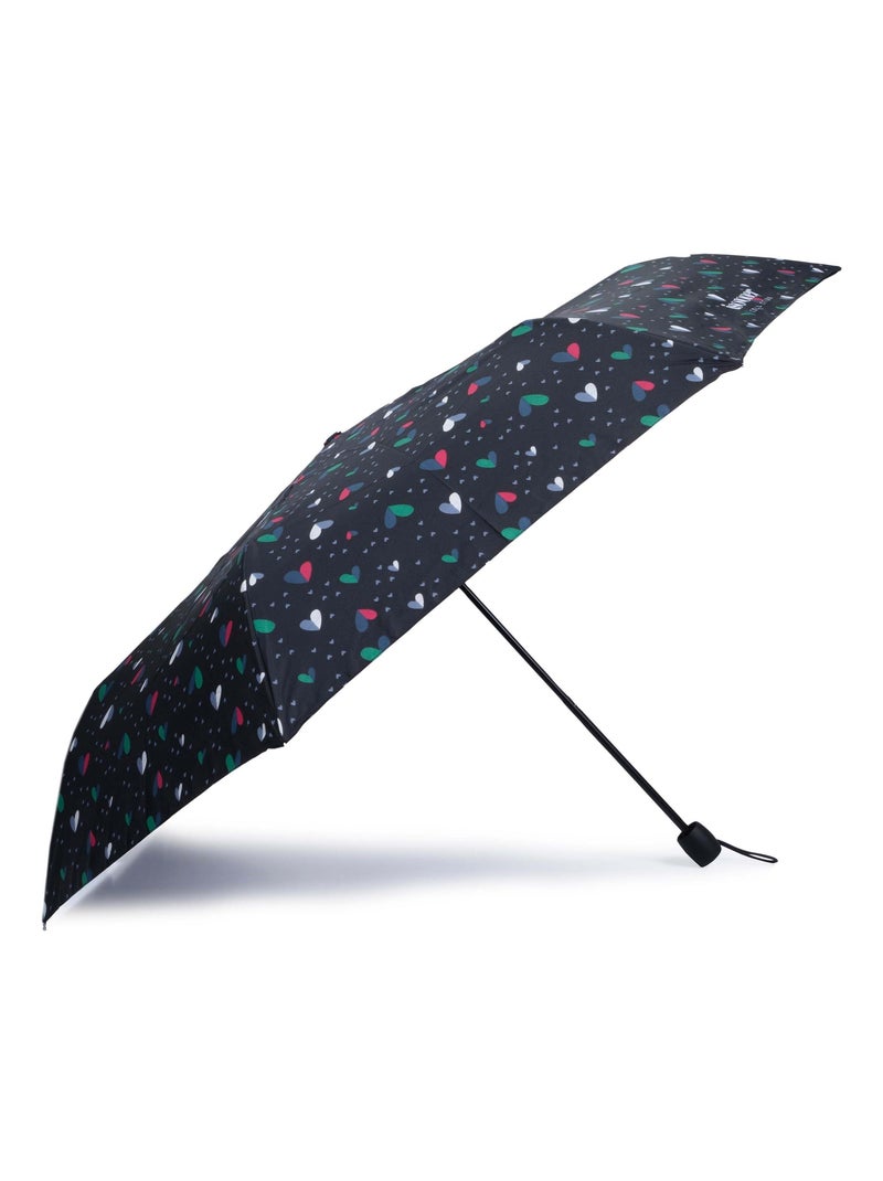 Parapluie petit prix, solide et ultra déperlant femme Isotoner Blanc / Noir / Vert - Kiabi