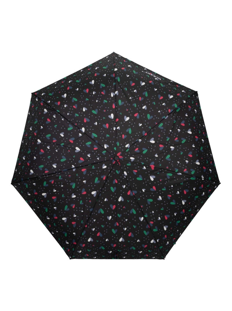 Parapluie petit prix, solide et ultra déperlant femme Isotoner Blanc / Noir / Vert - Kiabi