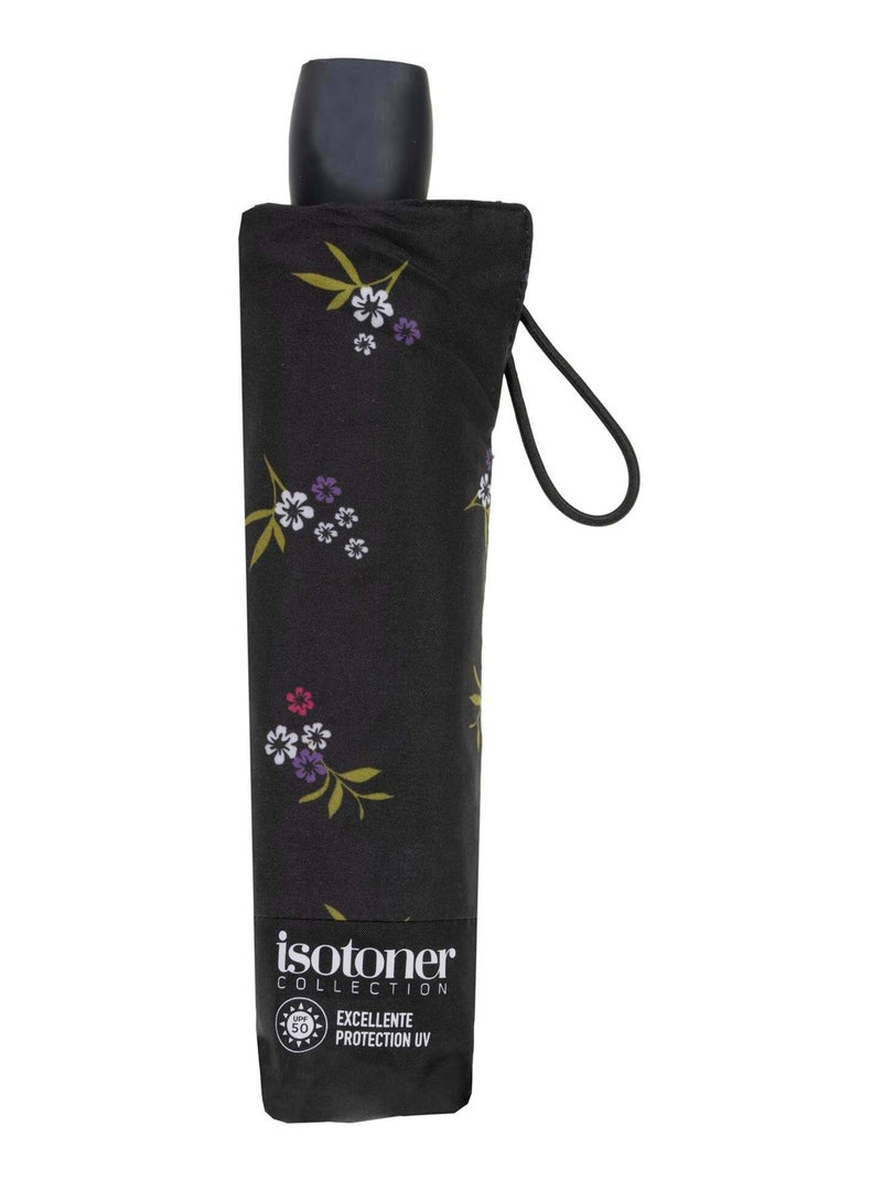 Parapluie petit prix, solide et ultra déperlant femme Isotoner Noir Violet Blanc - Kiabi