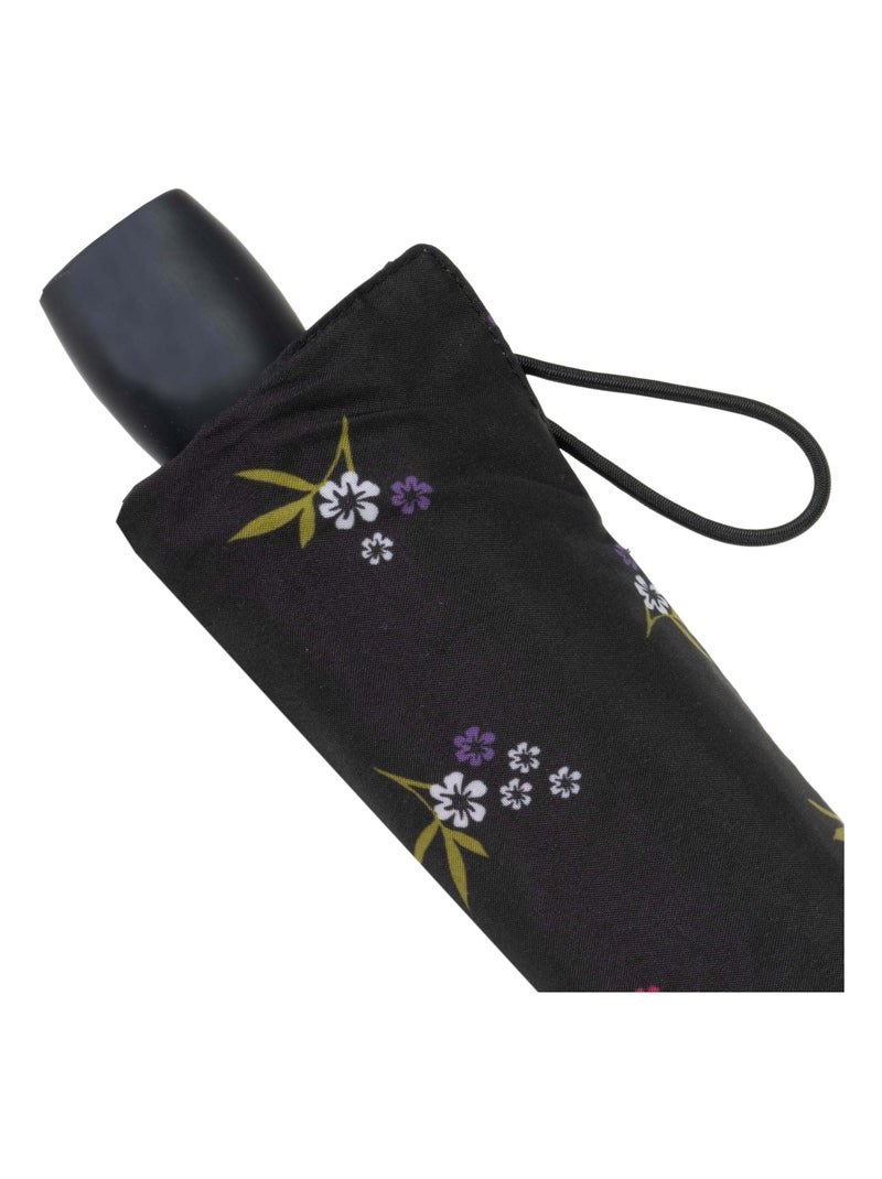 Parapluie petit prix, solide et ultra déperlant femme Isotoner Noir Violet Blanc - Kiabi