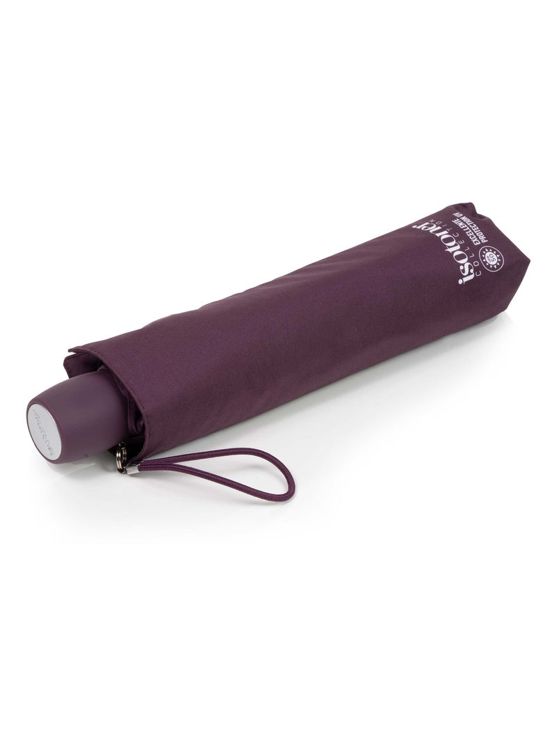 Parapluie petit prix, solide et ultra déperlant femme Isotoner Rouge pourpre - Kiabi
