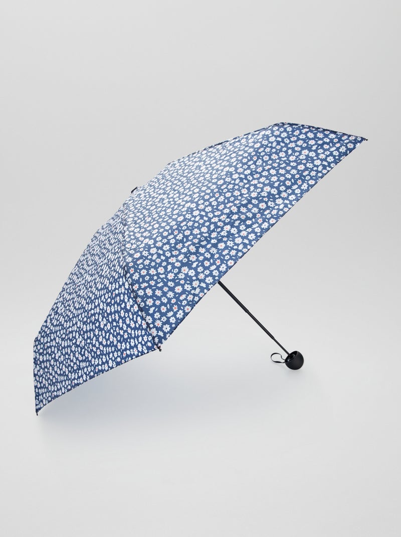 Parapluie pliable imprimé Bleu/Blanc - Kiabi