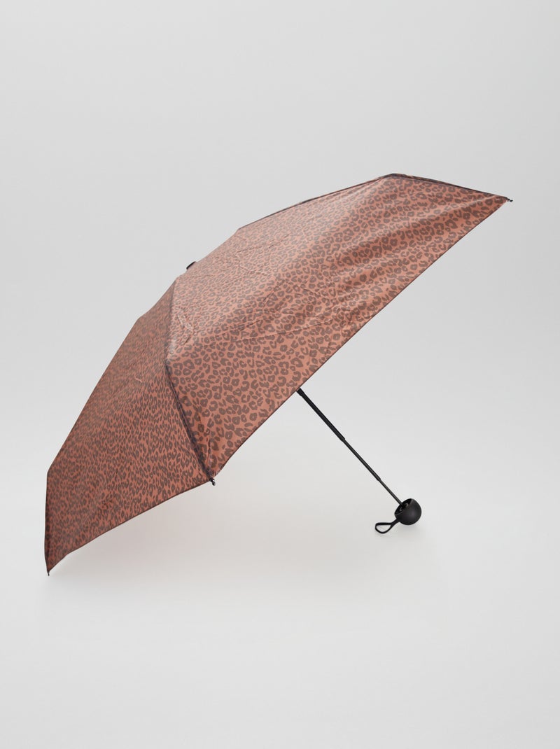 Parapluie pliable imprimé Marron - Kiabi