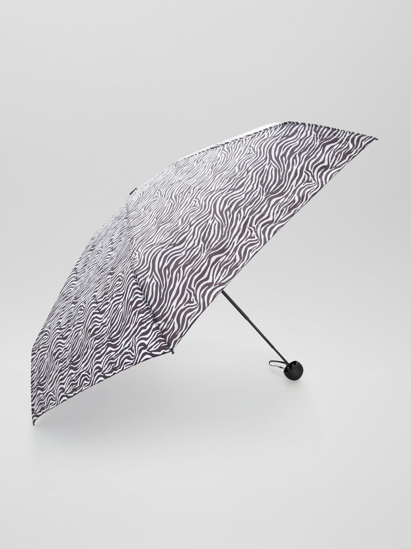 Parapluie pliable imprimé Noir - Kiabi