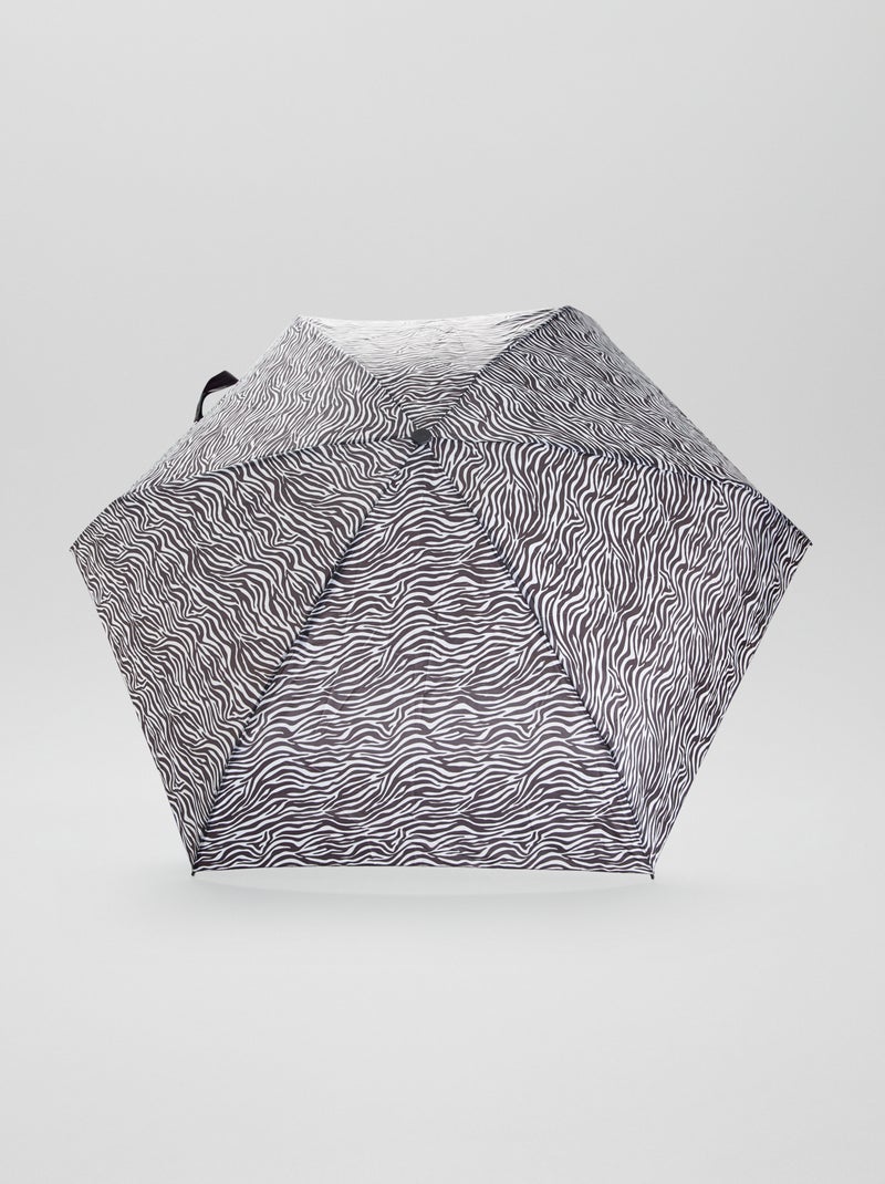 Parapluie pliable imprimé Noir - Kiabi