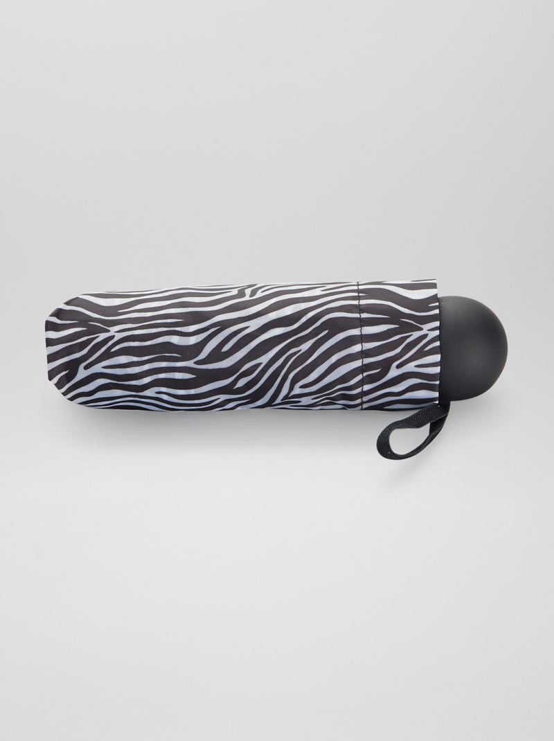 Parapluie pliable imprimé Noir - Kiabi