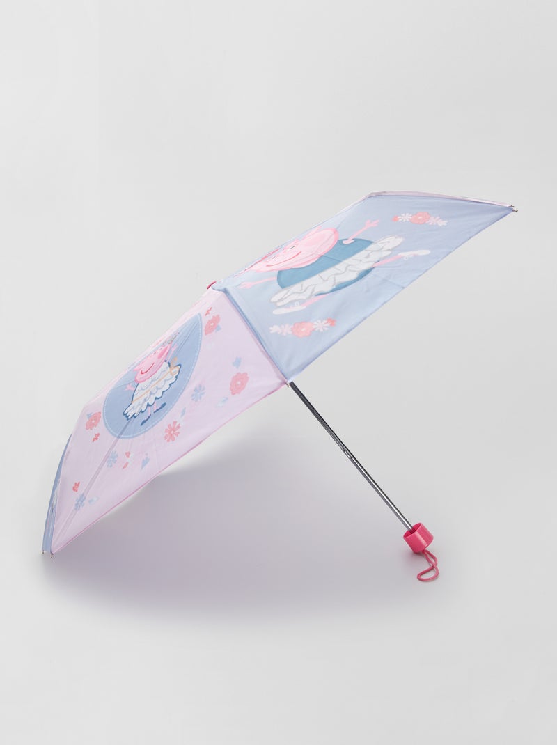 Parapluie pliable 'Peppa Pig' rose/gris - Kiabi
