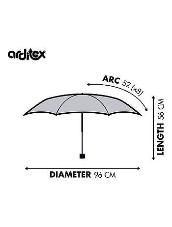 Parapluie Pliant - Disney MICKEY, 8 Panneaux, Diamètre 96 cm
