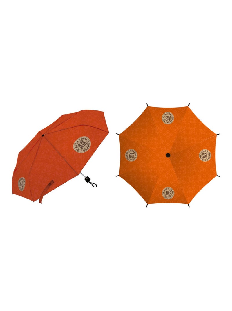 Parapluie Pliant - DRAGON BALL Z, 8 Panneaux, Diamètre 96 cm Orange - Kiabi