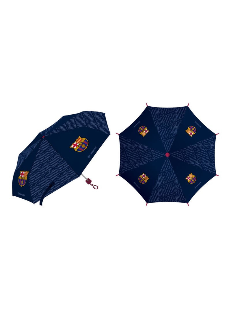 Parapluie Pliant - FC Barcelone - 96x56 cm Bleu - Kiabi