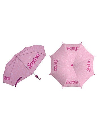 Parapluie Pliant -BARBIE, 8 Panneaux, Diamètre 96 cm