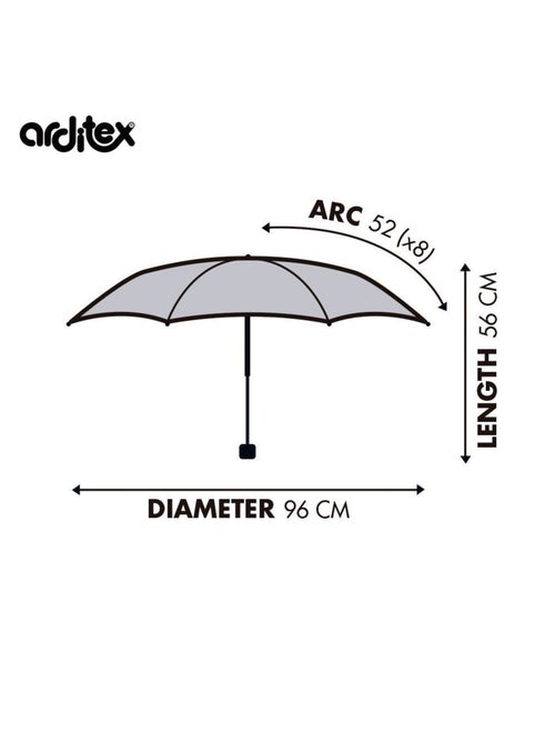 Parapluie Pliant -BARBIE, 8 Panneaux, Diamètre 96 cm - Kiabi