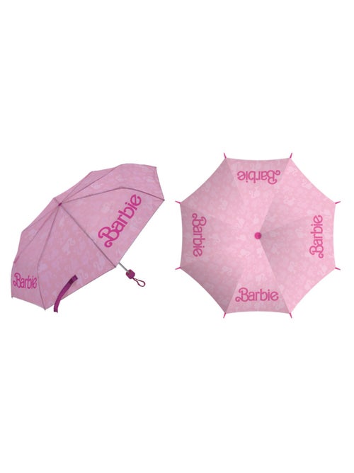 Parapluie Pliant -BARBIE, 8 Panneaux, Diamètre 96 cm - Kiabi