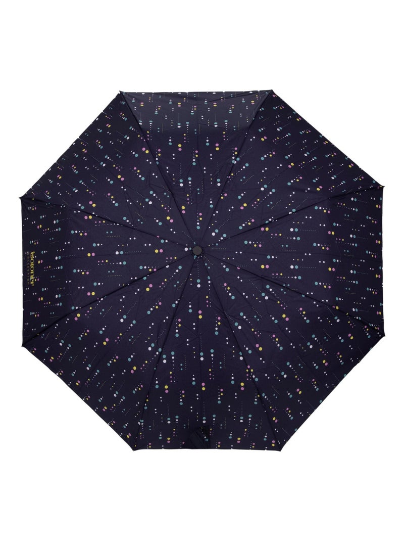 Parapluie poignée crook, solide, ultra déperlant, à ouverture automatique femme Isotoner Bleu foncé - Kiabi