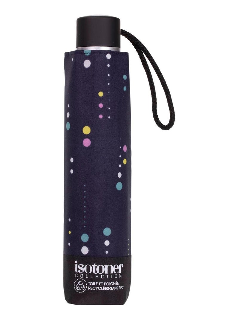 Parapluie poignée crook, solide, ultra déperlant, à ouverture automatique femme Isotoner Bleu foncé - Kiabi