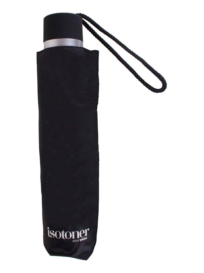Parapluie poignée crook, solide, ultra déperlant, à ouverture automatique femme Isotoner Noir - Kiabi