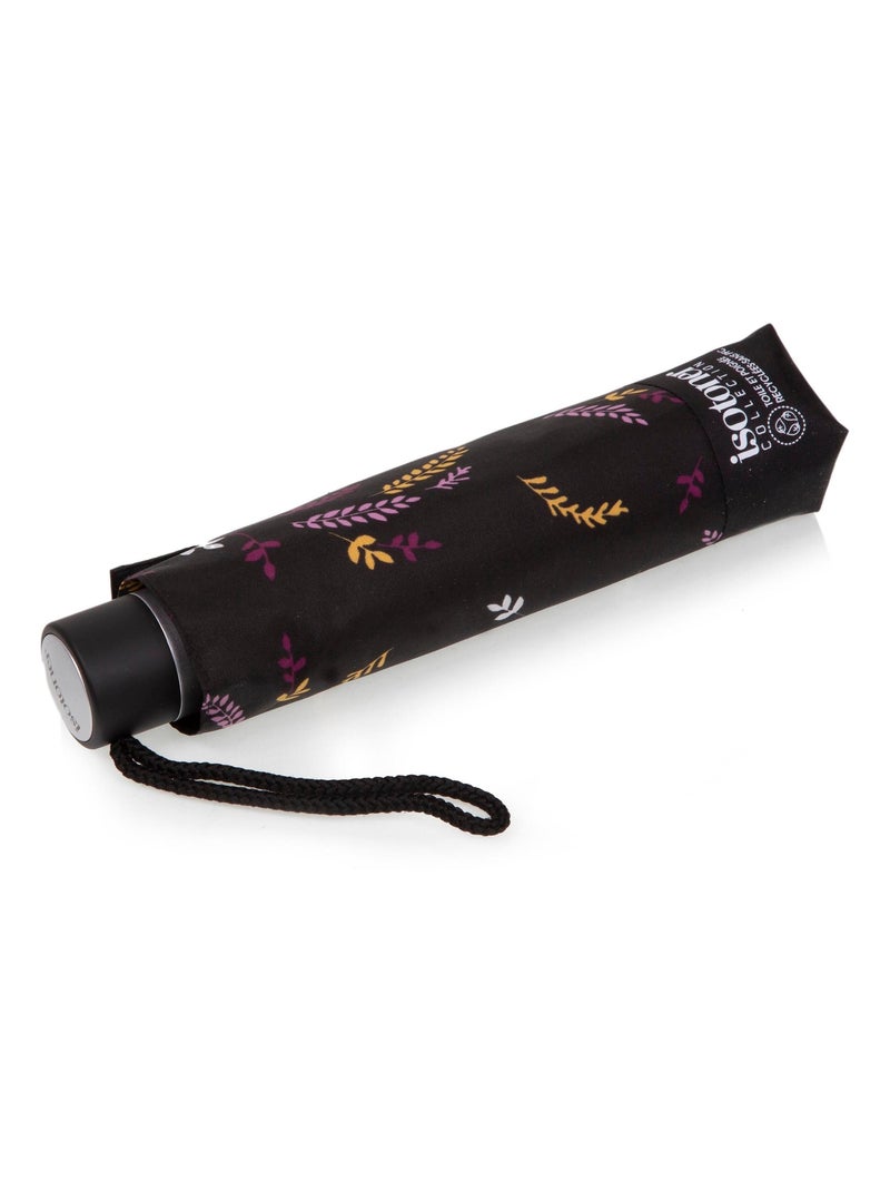 Parapluie poignée crook, solide, ultra déperlant, à ouverture automatique femme Isotoner Noir Violet clair Blanc - Kiabi
