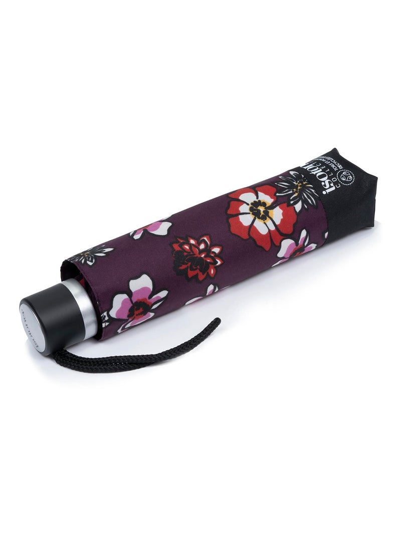 Parapluie poignée crook, solide, ultra déperlant, à ouverture automatique femme Isotoner Violet aubergine - Kiabi