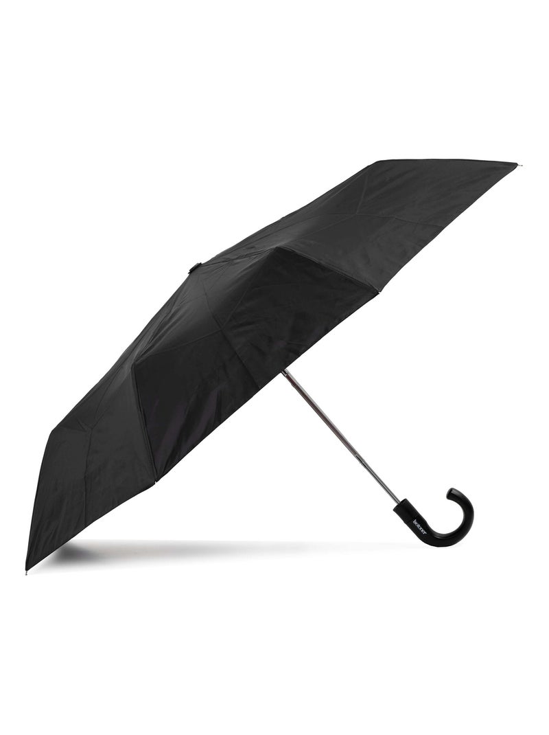 Parapluie poignée crook, solide, ultra déperlant, à ouverture automatique mixte adulte Isotoner Noir - Kiabi