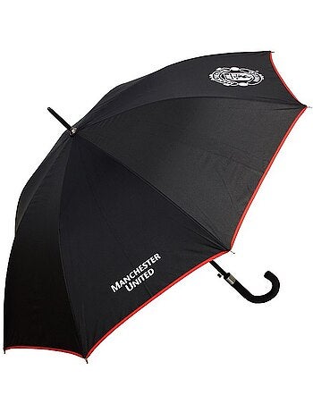 Parapluie premium automatique 'manchester united' – 105 cm polyester noir bord rouge