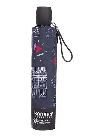 Parapluie protection soleil antiuv upf50+, petit prix, solide et déperlant femme isotoner