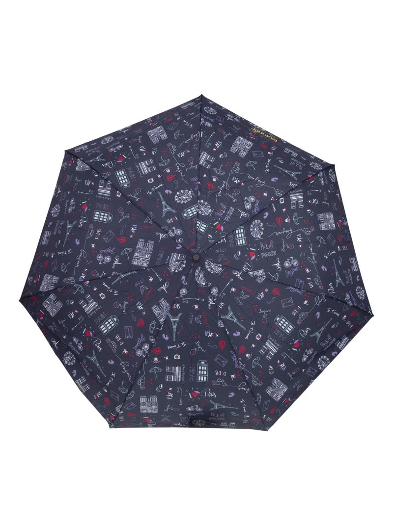 Parapluie protection soleil antiuv upf50+, petit prix, solide et déperlant femme isotoner Bleu Rouge - Kiabi