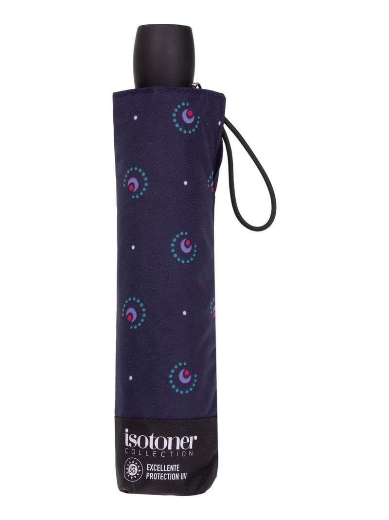 Parapluie protection soleil antiuv upf50+, petit prix, solide et déperlant femme isotoner Bleu Violet Bleu - Kiabi