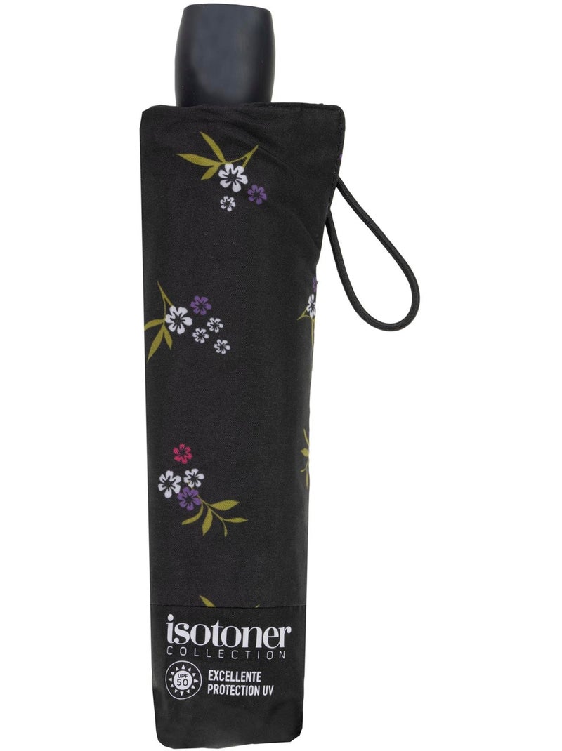 Parapluie protection soleil antiuv upf50+, petit prix, solide et déperlant femme isotoner Noir Violet Blanc - Kiabi