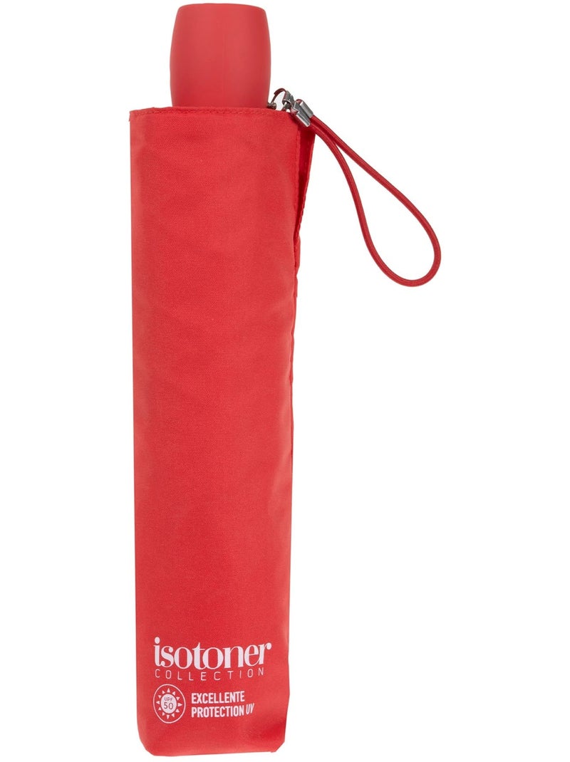 Parapluie protection soleil antiuv upf50+, petit prix, solide et déperlant femme isotoner Orange corail - Kiabi