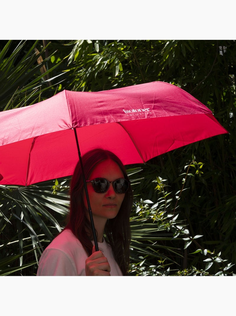 Parapluie protection soleil antiuv upf50+, petit prix, solide et déperlant femme isotoner Rose fushia - Kiabi
